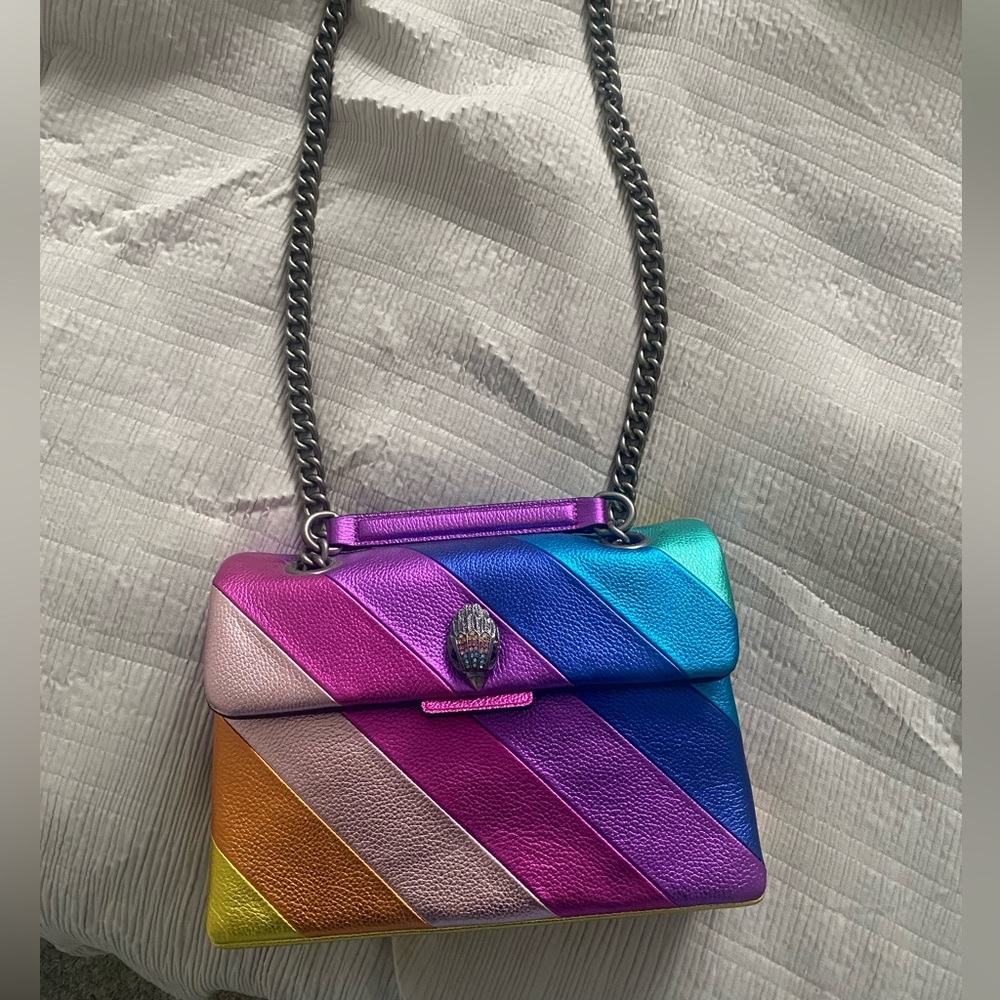 KURT GEIGER LONDON Rainbow Shop Kensington Leather Crossbody Bag
